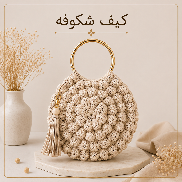 آموزش کیف رافیا | مدل شکوفه