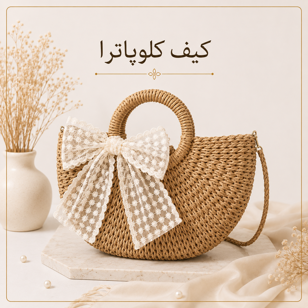 آموزش کیف رافیا | مدل کلوپاترا